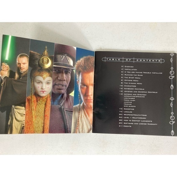 Star Wars Episode I PC Game Disc Manual Case 1999 LucasArts Rare Computer - Picture 11 of 14